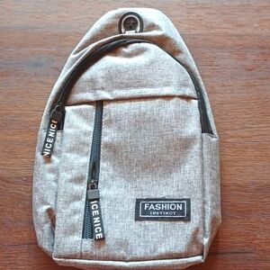 Crossbody Sling Backpack Bag Daypack Dark Gray